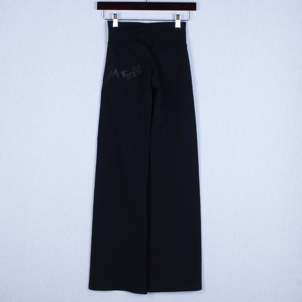 3 for $25 Fitlee E-motionwear Black Wide Leg Leggings Sz S - Picture 3 of 6